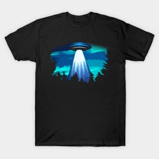 UFO Over the Woods T-Shirt